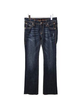 Rock Revival Patti Bootcut Distressed & Embellished Jeans Size 31